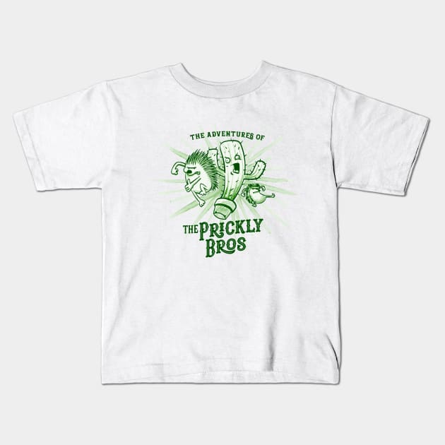 The Prickly Bros Kids T-Shirt by jeffross